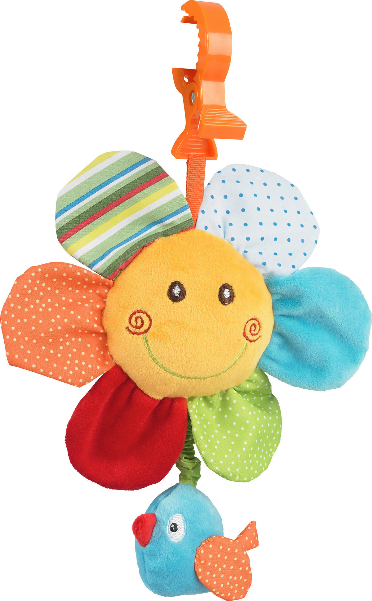 SPIELUHR Springtime 22,5/5/21 cm  - Multicolor, Basics, Kunststoff/Textil (22,5/5/21cm) - My Baby Lou