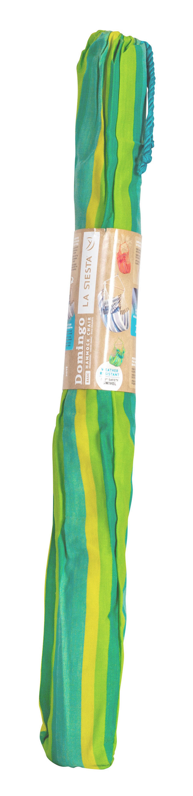 HÄNGESESSEL basic outdoor 90/145/140 cm  - Gelb/Hellgrün, KONVENTIONELL, Holz/Textil (90/145/140cm) - La Siesta