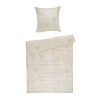 BETTWÄSCHE 2-teilig Gregorio Jersey 155/220 cm  - Sandfarben, KONVENTIONELL, Textil (155/220cm) - Estella