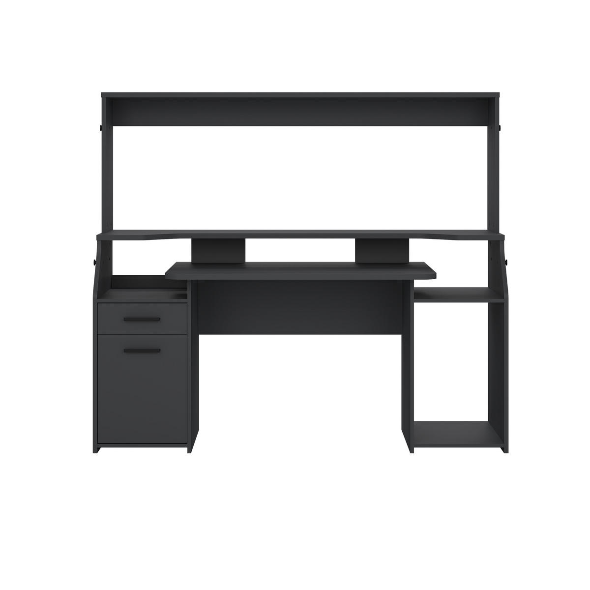 SKRIVBORD  i svart  - svart, Design, trämaterial (171/149,6/62,2cm) - Best Price