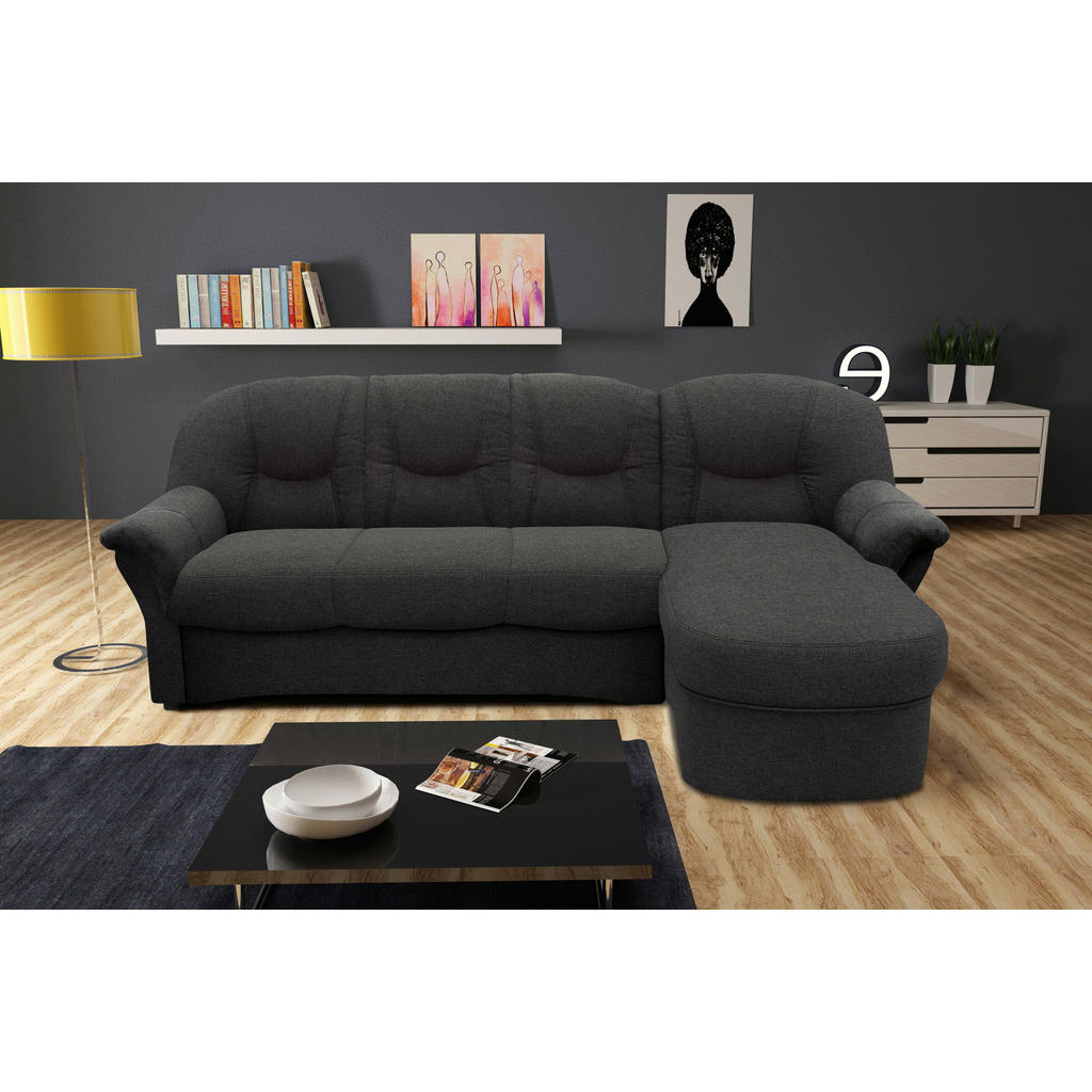 Thumbnail - Mid.you Ecksofa, Grau, Textil, Uni, 3-Sitzer, L-Form, 233x142 cm, Made in EU, FSC Mix, Wohnzimmer, Sofas & Couches, Wohn...