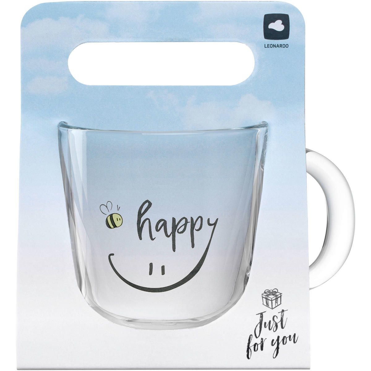 TASSE EMOZIONE   400 ml  - Transparent/Gelb, Basics, Glas (12,5/10,0/8,7cm) - Leonardo