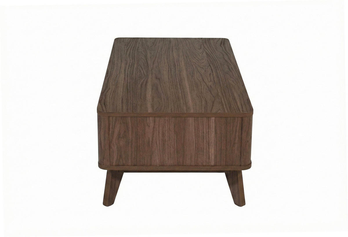 COUCHTISCH in Holzwerkstoff 110/55/44 cm  - Silberfarben/Walnussfarben, MODERN, Holzwerkstoff/Metall (110/55/44cm) - MID.YOU