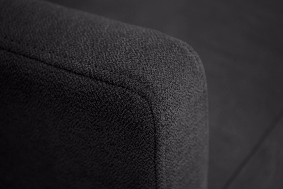 ECKSOFA in Chenille Anthrazit  - Anthrazit/Schwarz, Konventionell, Holz/Textil (159/221cm) - Carryhome