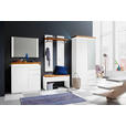 GARDEROBE 5-teilig  in 285/198/38 cm  - Eichefarben/Weiß, Design, Glas/Holz (285/198/38cm) - Novel