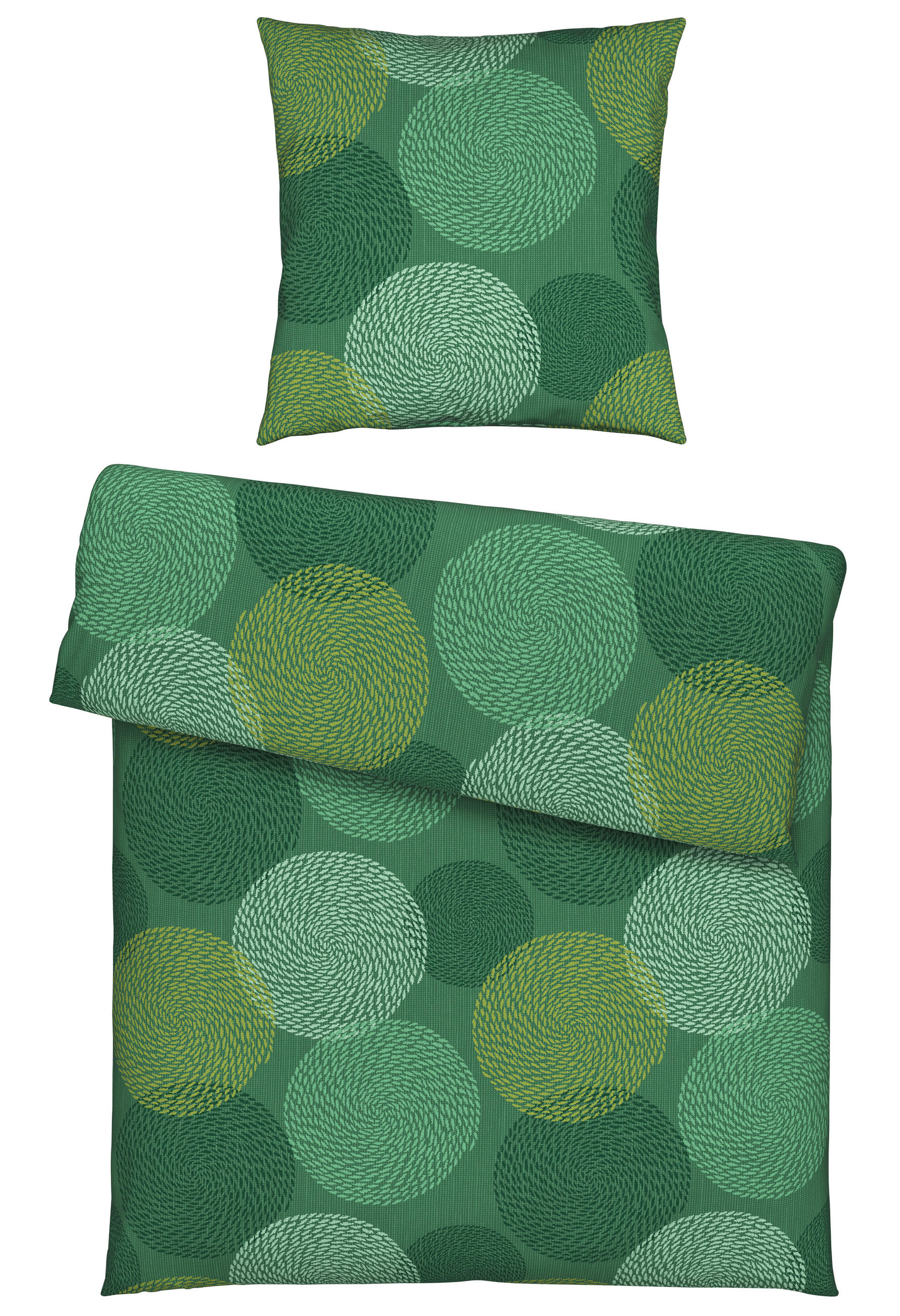 BETTWÄSCHE Fleece, Biber 135/200 cm  - Grün, Textil (135/200cm) - Novel