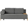 SCHLAFSOFA Teddystoff Grau  - Naturfarben/Grau, Design, Holz/Textil (211/88/102cm) - Niels Andersson