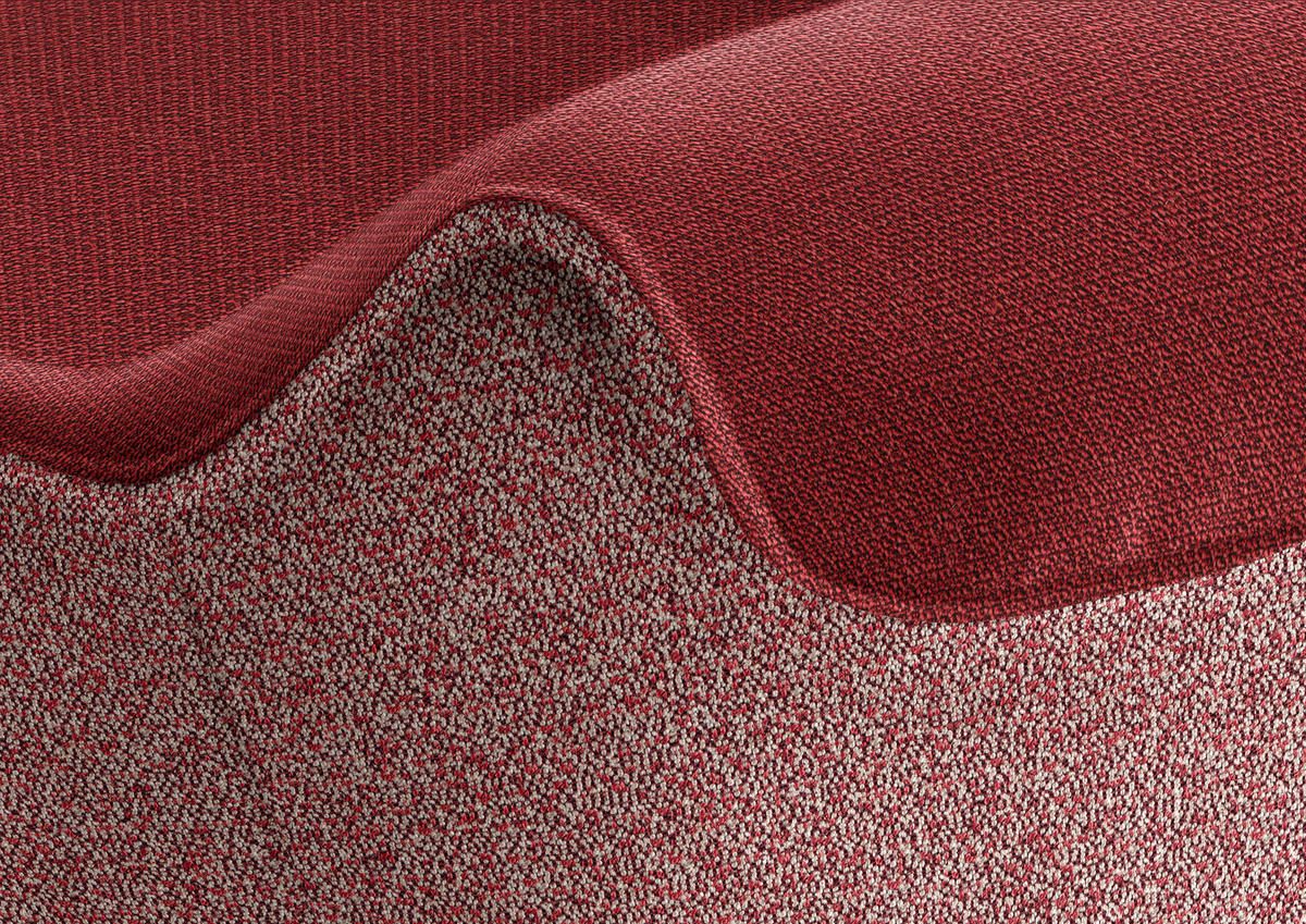 ECKBANK 237/162 cm  in Rot  - Eichefarben/Rot, Design, Holz/Textil (237/162cm) - Koinor