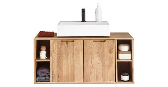 WASCHBECKENUNTERSCHRANK 105/48/40 cm  - Wildeiche, Basics, Holz (105/48/40cm) - Linea Natura