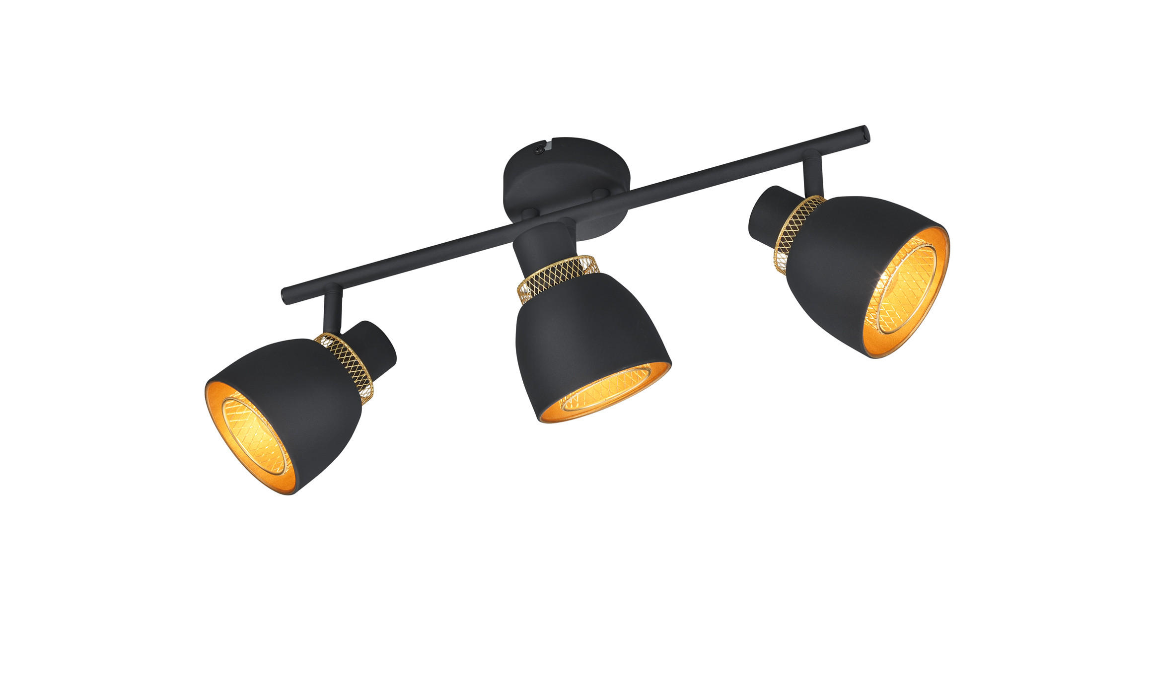STRAHLER - Goldfarben/Schwarz, Modern, Metall (45,5/20/10cm)