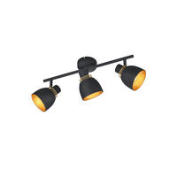 STRAHLER - Goldfarben/Schwarz, Modern, Metall (45,5/20/10cm)