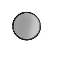WANDSPIEGEL    in rund  - Schwarz, Trend, Glas/Metall (60/60/7,5cm) - Zuiver