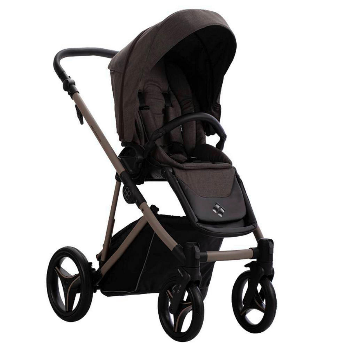 KOLICA ZA SPAVANJE   - sivo-smeđa, Basics, metal/tekstil (99/61/121cm) - BEBETTO