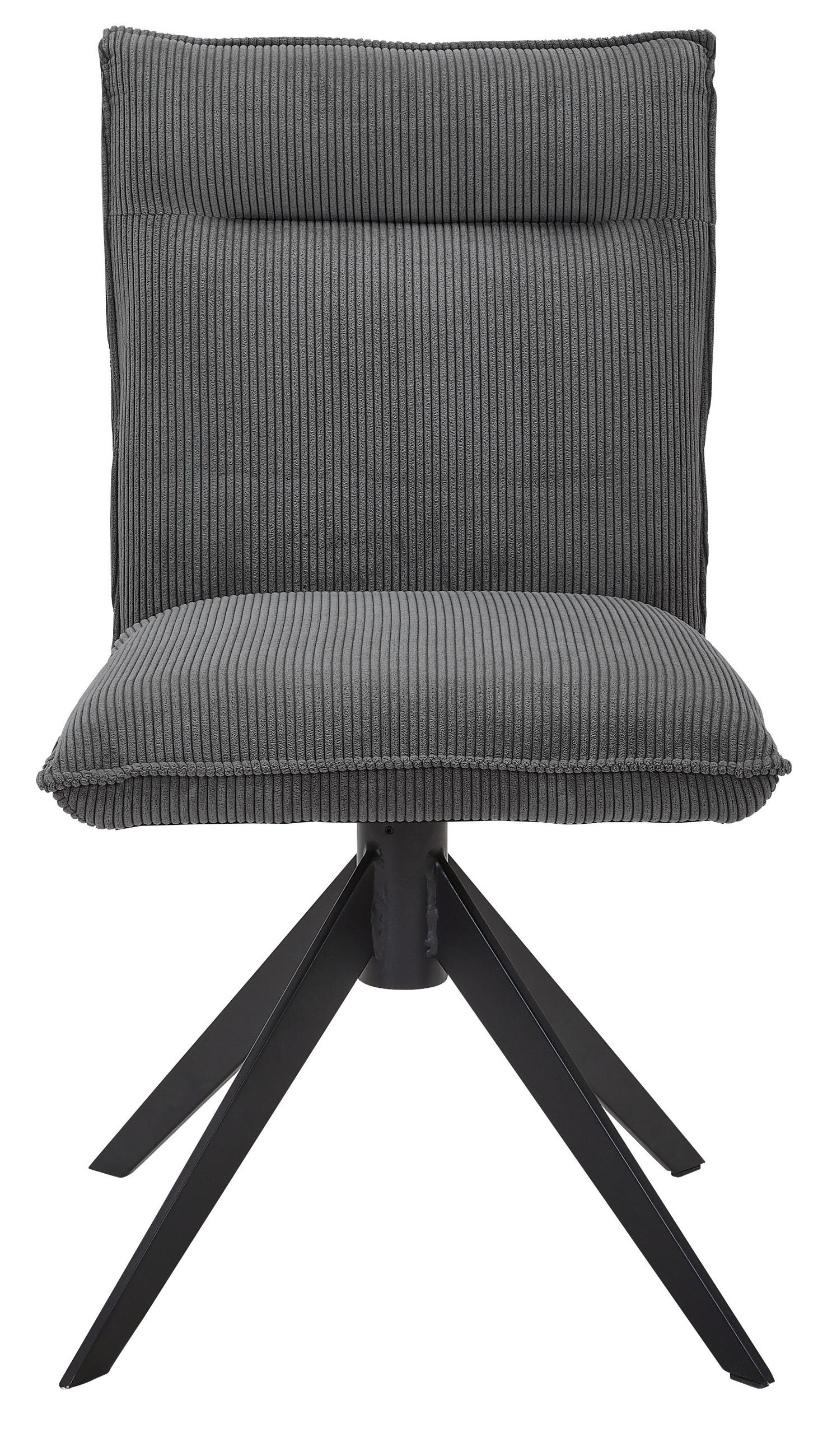 STUHL - Anthrazit/Schwarz, Design, Textil/Metall (47/87/62cm) - Johann Jakob