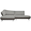 ECKSOFA Webstoff, Struktur Blau, Sandfarben  - Sandfarben/Blau, Design, Textil/Metall (172/265cm) - Joop!