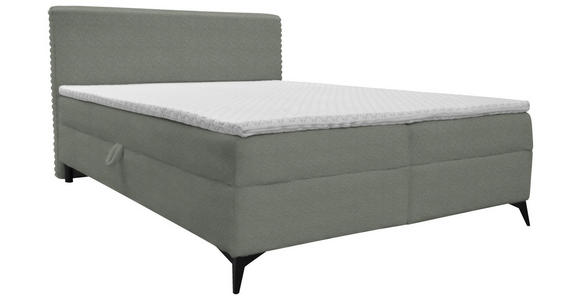 BOXBETT 140/200 cm in Grau - Schwarz/Grau, Design, Holz/Holzwerkstoff (140/200cm) - Xora