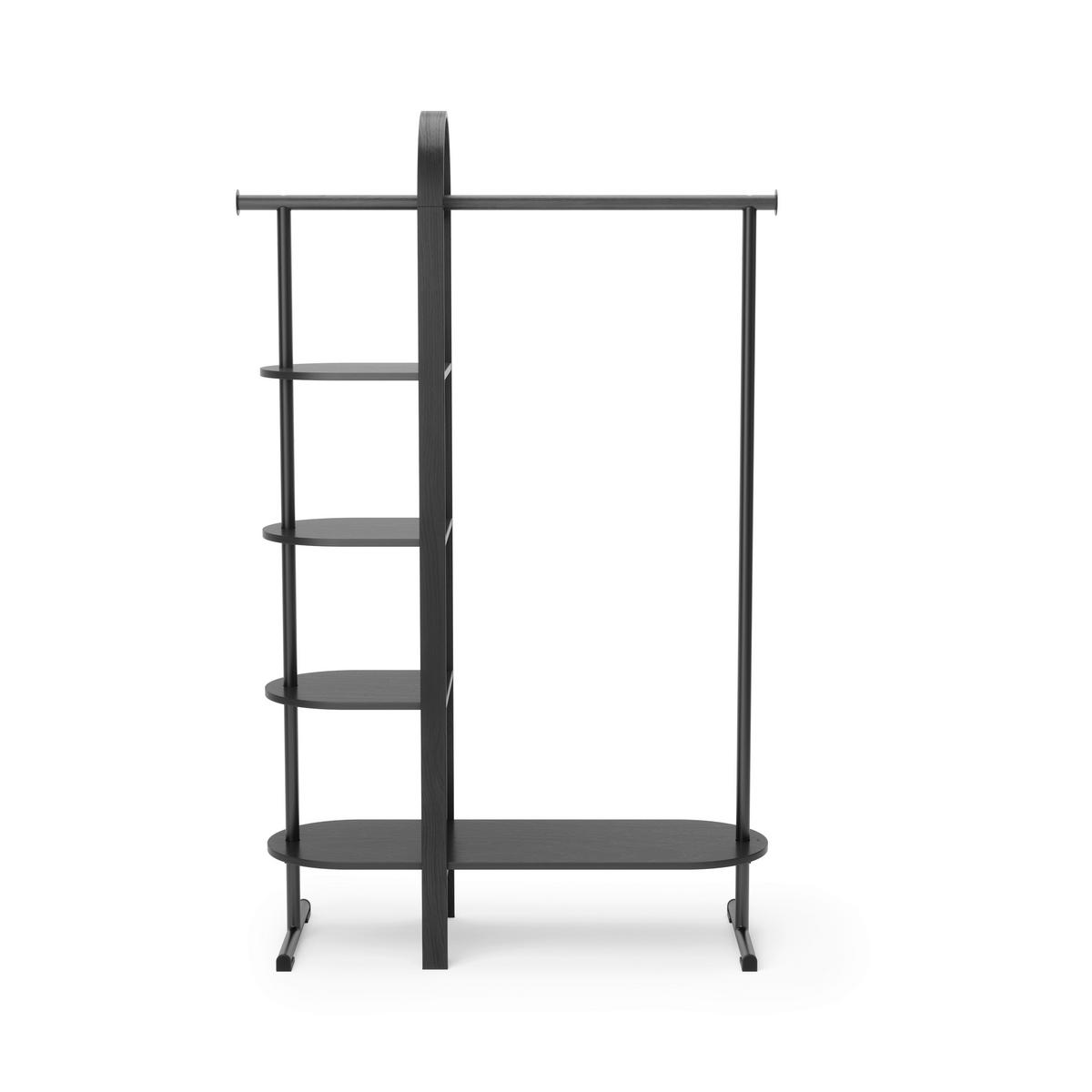OBEŠALNIK ZA OBLAČILA - črna, Konvencionalno, kovina/les (105,7/167/37,5cm) - Umbra