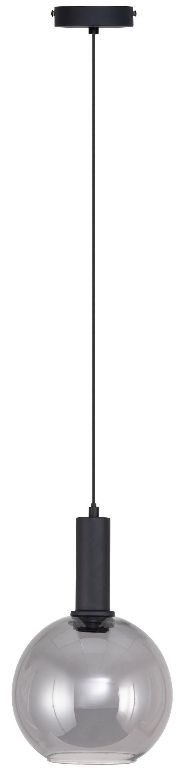 LUSTER  20/120 cm      - crna, Trendi, staklo/metal (20/120cm) - Novel