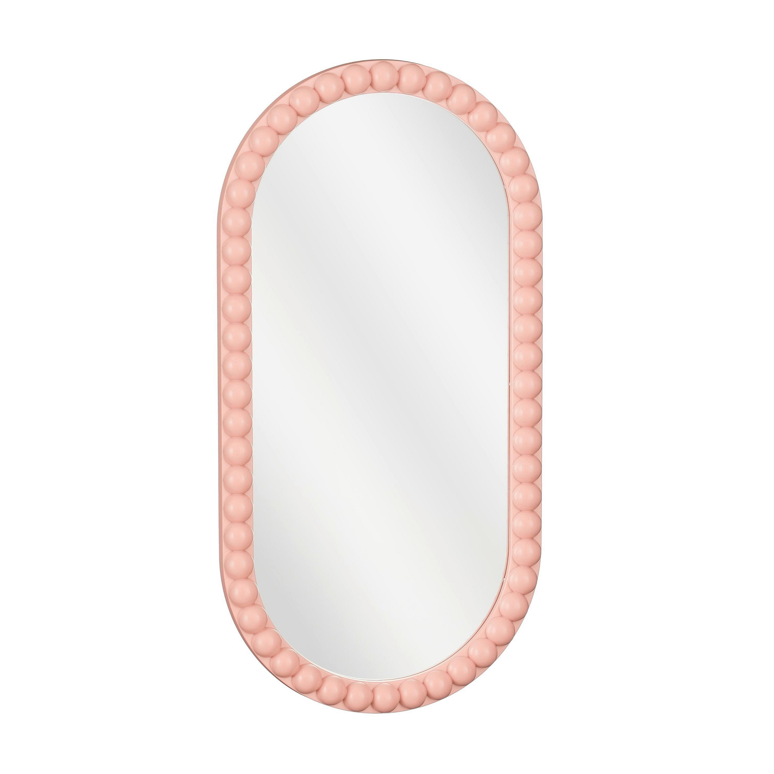 OKRASNO OGLEDALO, steklo  - svetlo roza, Basics, steklo (49.5/25/2cm)