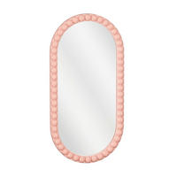 OKRASNO OGLEDALO, steklo  - svetlo roza, Basics, steklo (49.5/25/2cm)