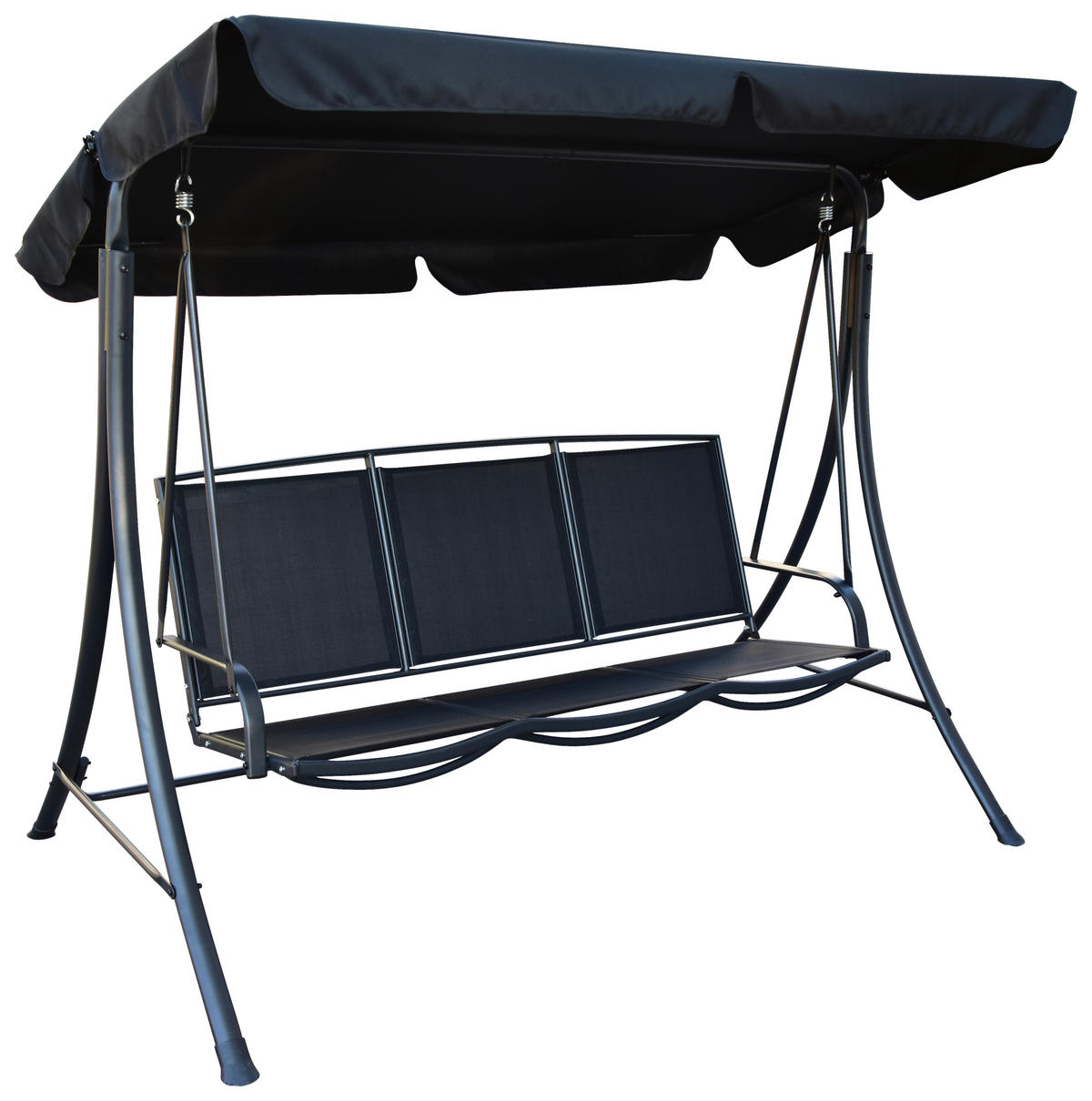 HAMMOCK   203/160/122 cm  - svart, Basics, metall/textil (203/160/122cm) - Best Price