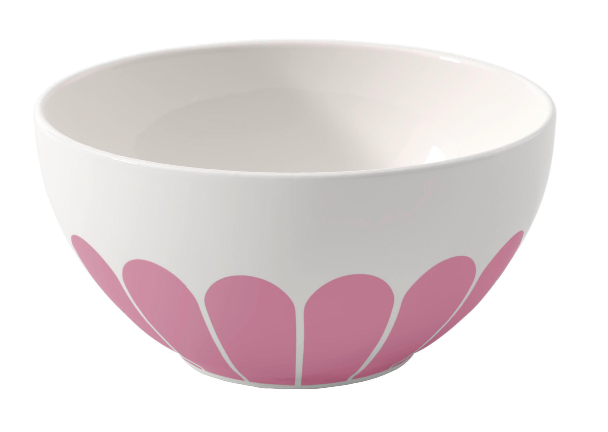 Villeroy & Boch Müslischale Fleur cassis Weiß, Magenta 7 cm