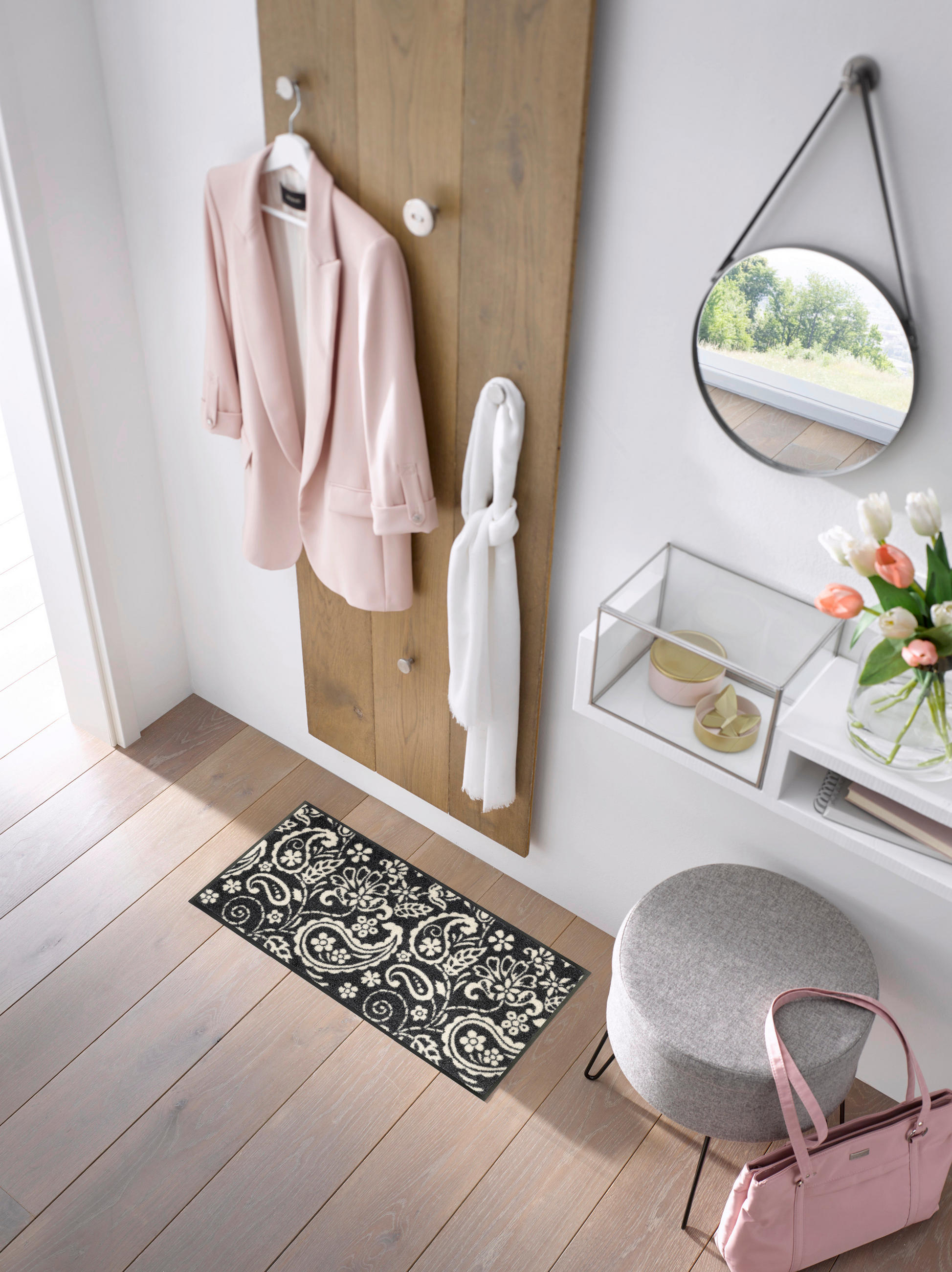 COVORAȘ DE INTRARE 35/75 cm  - negru, Konventionell, plastic/textil (35/75cm) - wash+dry
