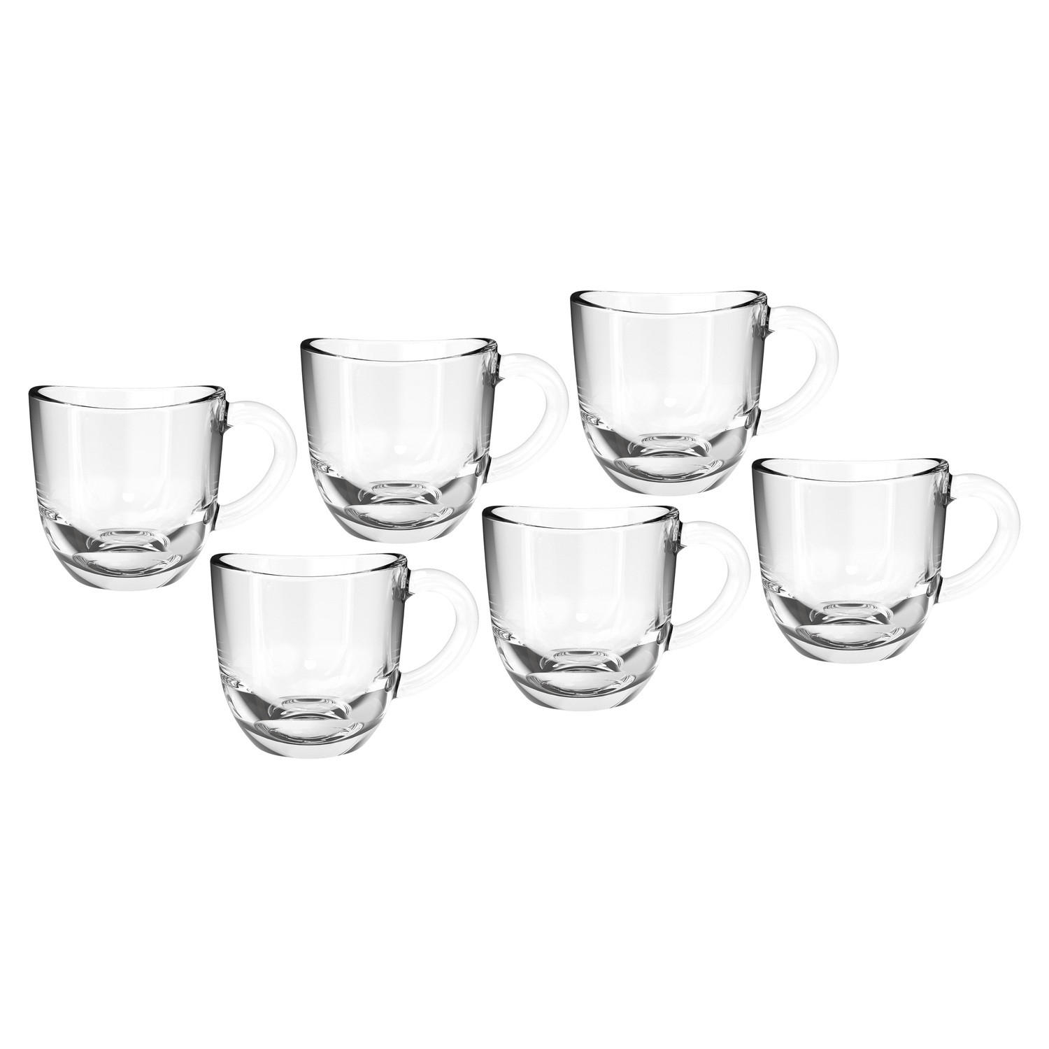 ESPRESSOGLÄSERSET Napoli 6-teilig  - Transparent, KONVENTIONELL, Glas (80ml) - Leonardo