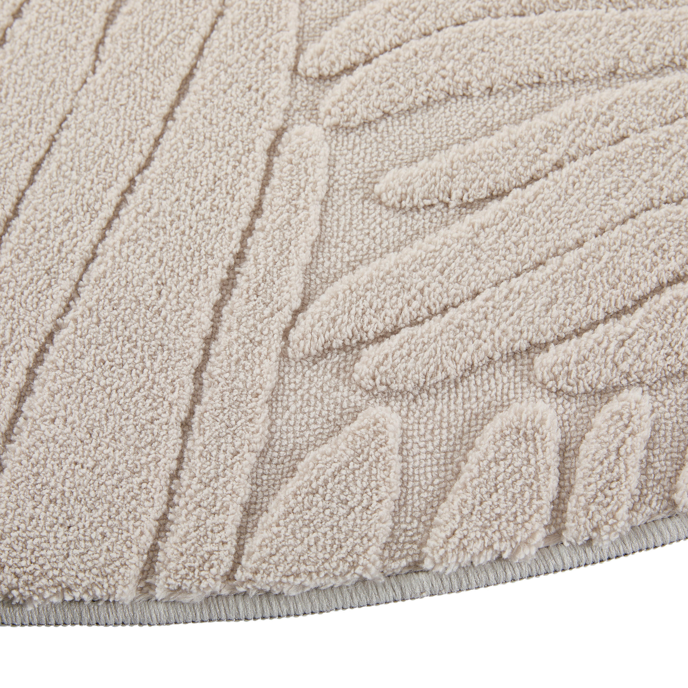 Thumbnail - Novel Webteppich Ellipse, Taupe, Textil, rechteckig, 120x160 cm, Oeko-Tex® Standard 100, schnittfest, pflegeleicht, leic...