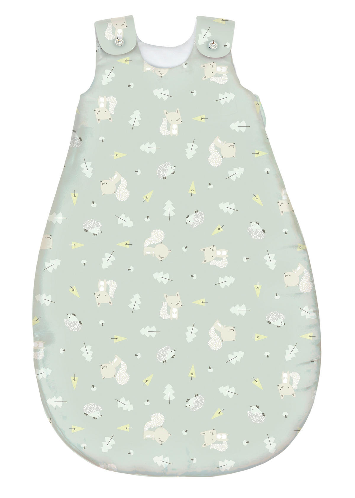 BABYSCHLAFSACKSET Igelchen 56/62  - Weiß/Grün, Basics, Textil (56/62null) - Avelia