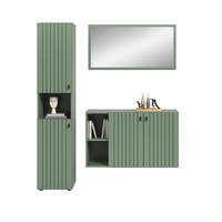 HALLMÖBEL 3 delar  i 161/192/37 cm  - grågrön, Design, trämaterial (161/192/37cm) - MID.YOU