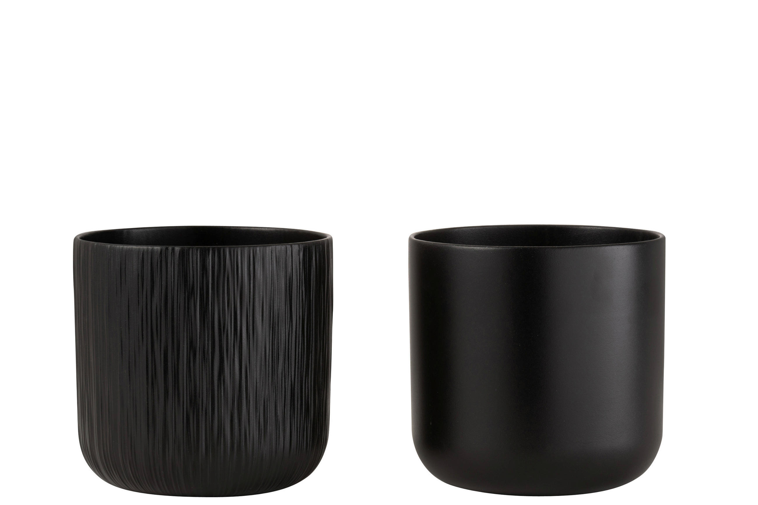 ÜBERTOPF Schwarz  - Schwarz, Basics, Keramik (20,5/20,5/20cm)