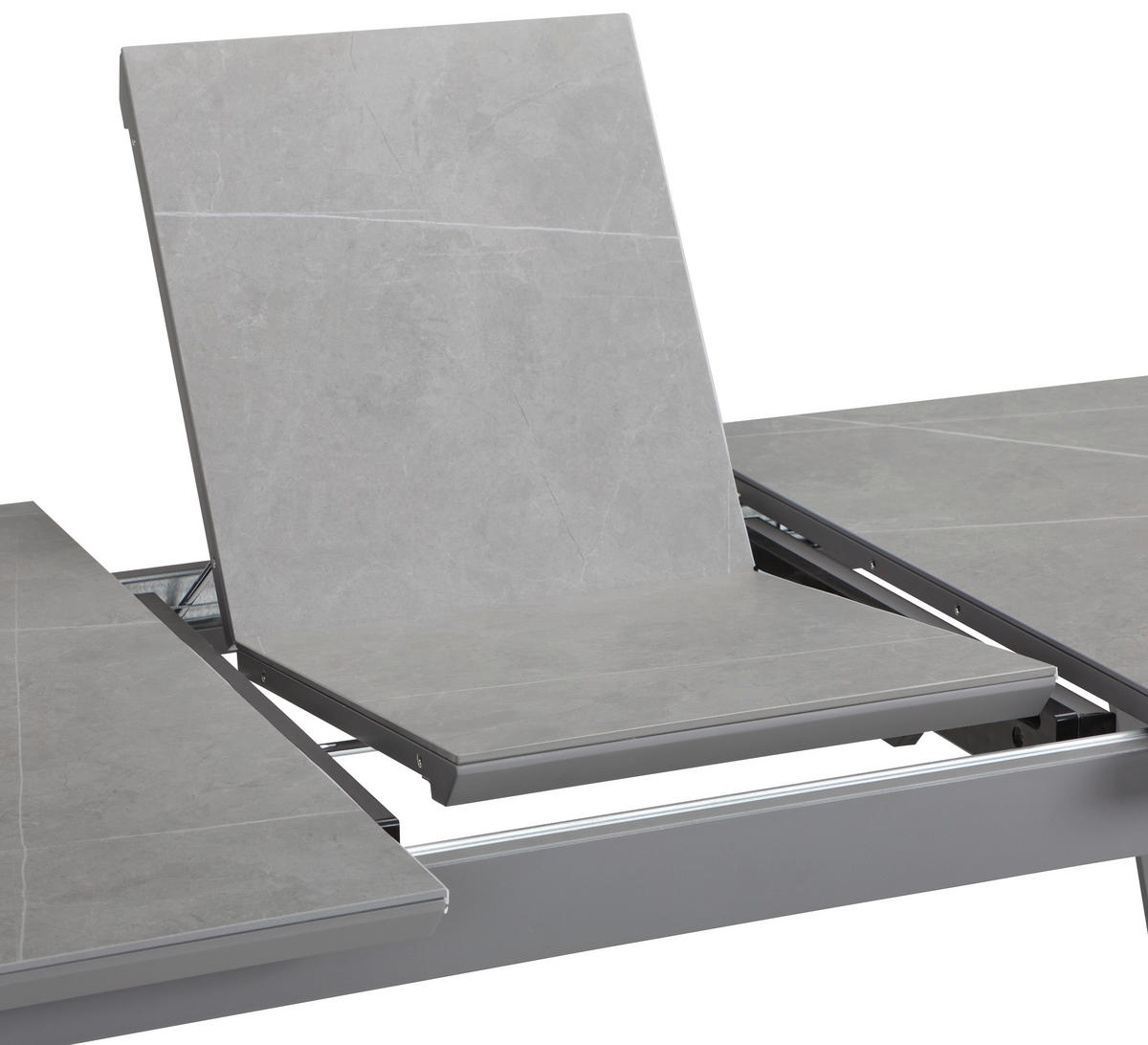 ESSTISCH Grau rechteckig  ausziehbar  - Grau, MODERN, Keramik/Holzwerkstoff (160-200/90/76cm) - MID.YOU