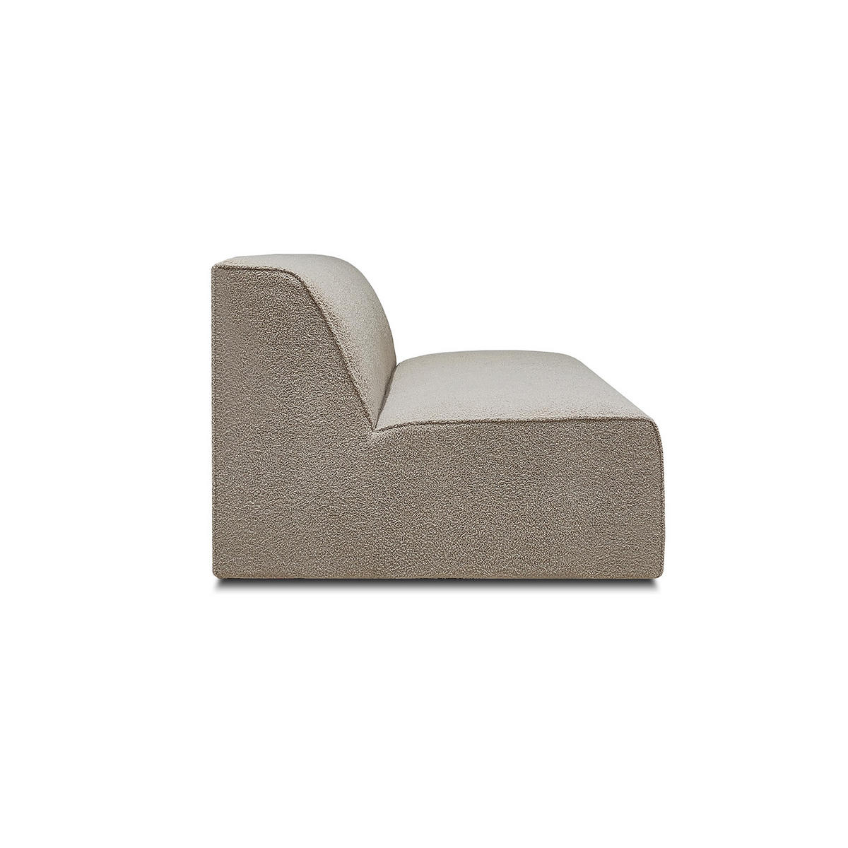 SOFFMODUL i teddy tyg beige  - beige/svart, Klassisk, metall/trä (100/70/96cm) - Niels Andersson