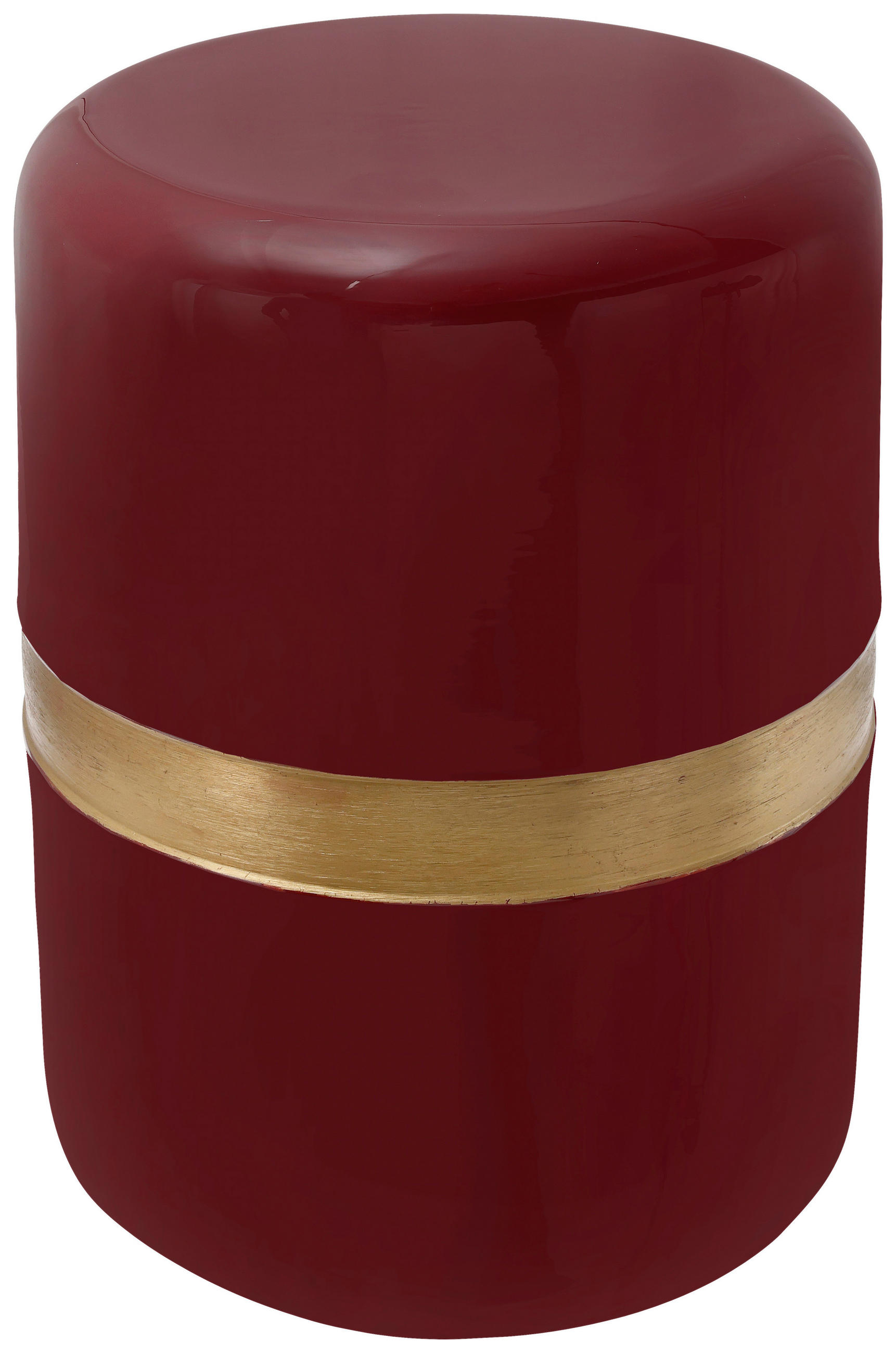 BEISTELLTISCH in Metall  - Pflaume/Goldfarben, Design, Metall (36/47cm) - Kayoom