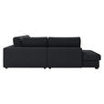 ECKSOFA in Cord Schwarz  - Schwarz, KONVENTIONELL, Kunststoff/Textil (250/314cm) - Carryhome