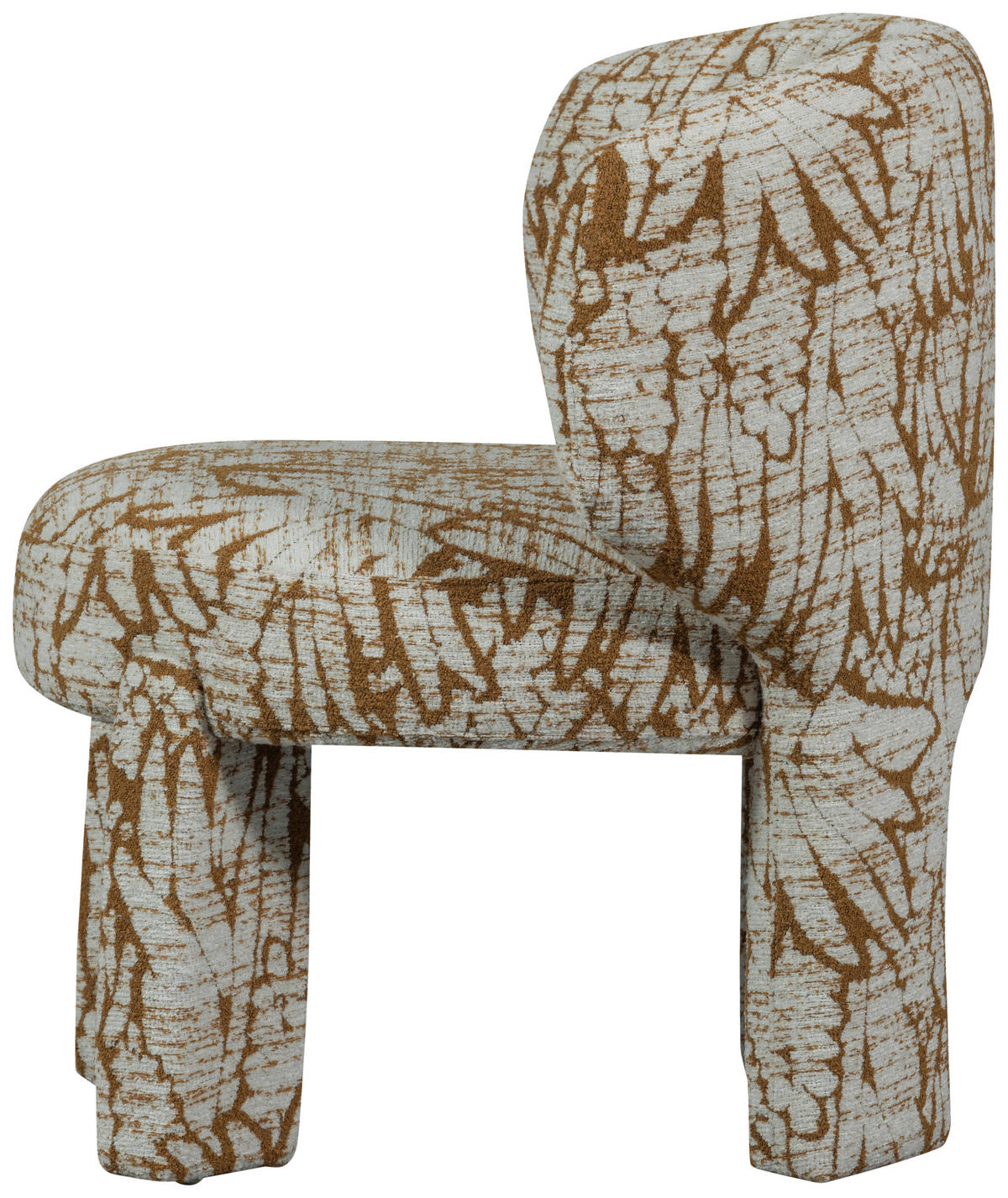 SESSEL in Webstoff Braun, Naturfarben  - Braun/Naturfarben, Design, Textil (75/76/69cm) - Livetastic