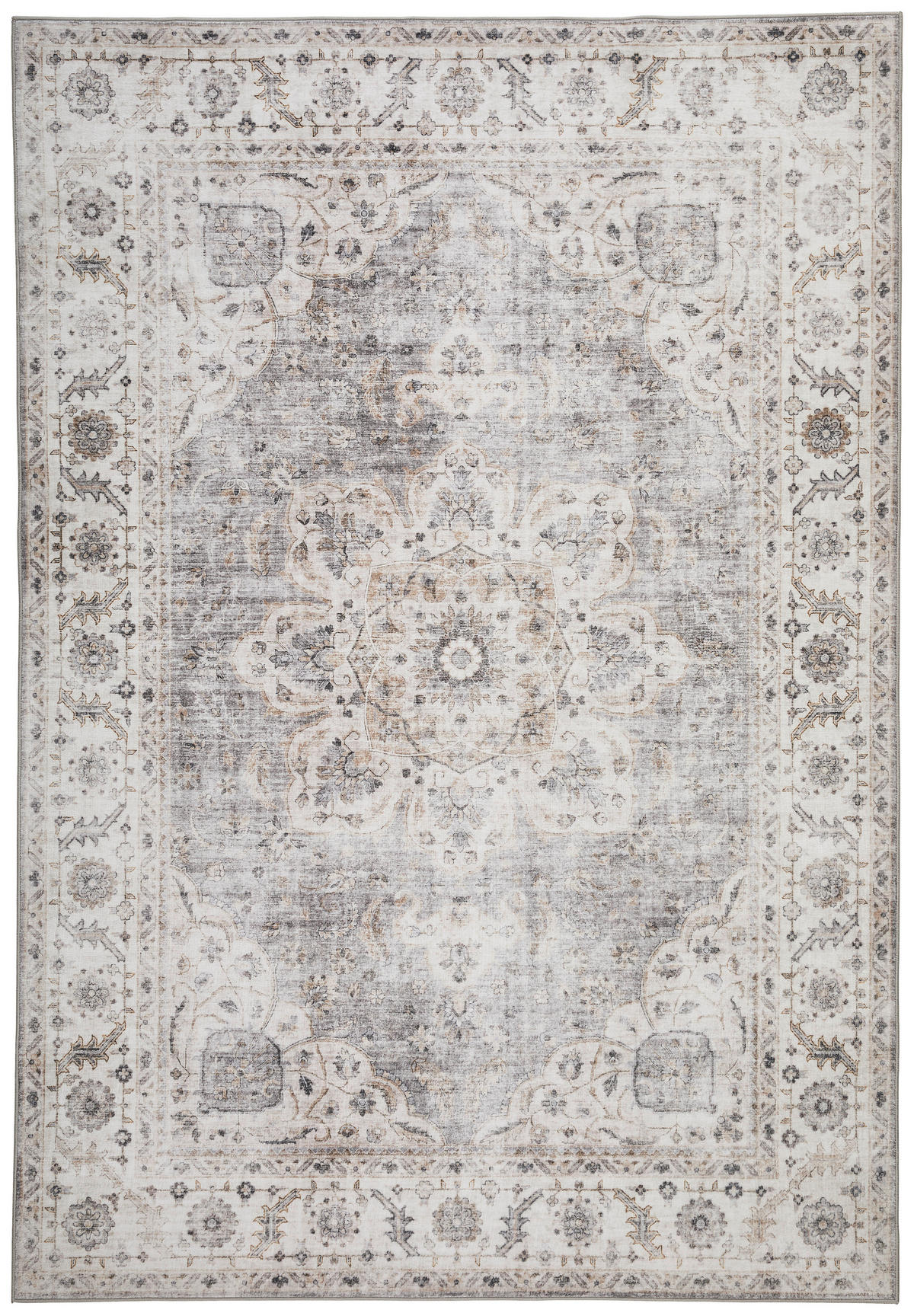 VINTAGE-TEPPICH 130/190 cm waschbar Beige  - Beige, LIFESTYLE, Textil (130/190cm) - Novel