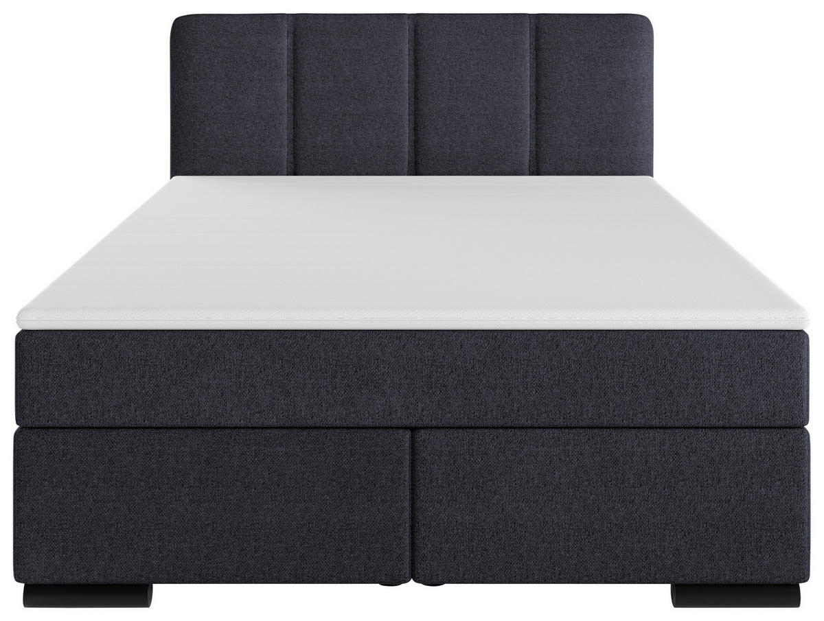 BOXSPRINGBETT 120/200 cm  in Anthrazit  - Anthrazit/Schwarz, MODERN, Karton/Holz (120/200cm) - MID.YOU