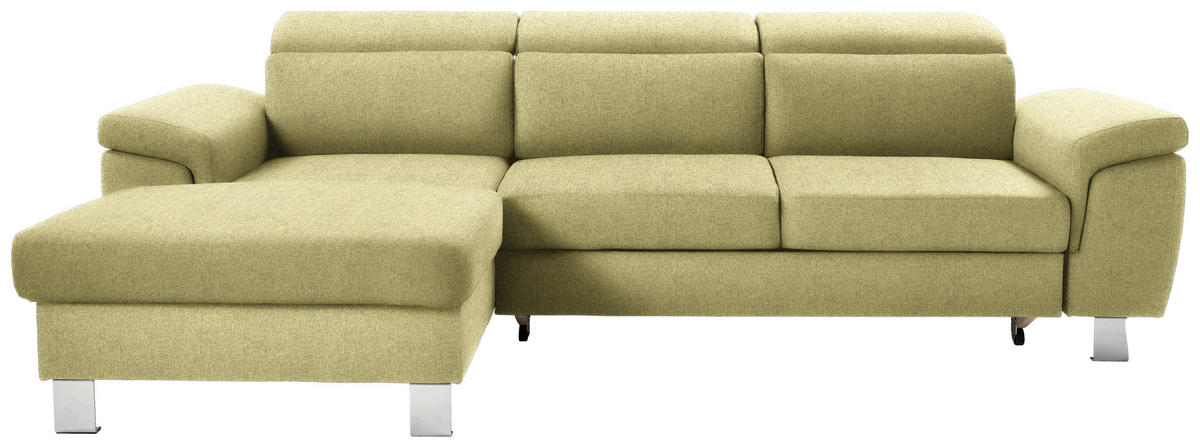ECKSOFA inkl. Funktionen Grün Webstoff von XORA