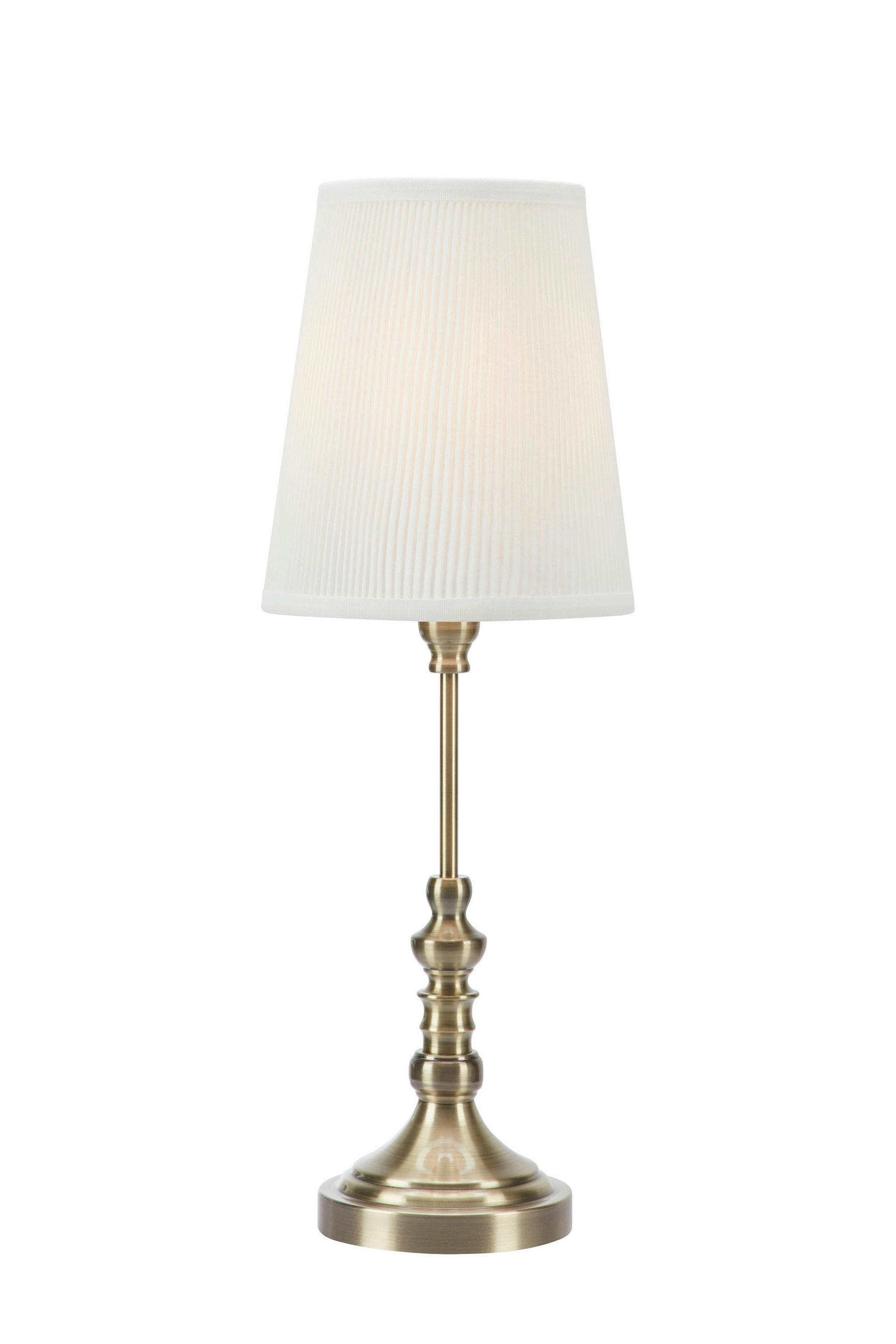 TISCHLEUCHTE NOBLE 21,5/66 cm   - Messingfarben/Creme, Design, Textil/Metall (21,5/66cm) - Markslöjd