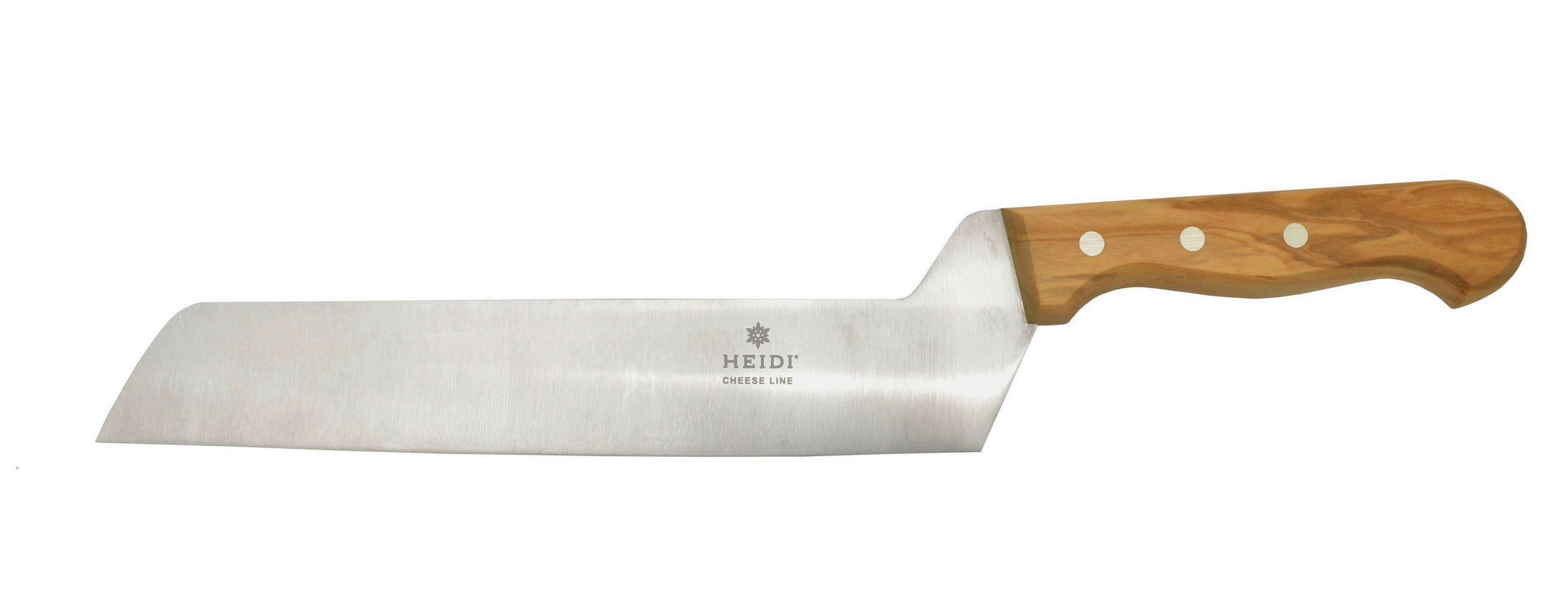 KÄSEMESSER Heidi Cheese Line: Hartkäsemesser 27 cm  - Edelstahlfarben/Braun, Basics, Holz/Metall (27cm) - Heidi Cheese Line