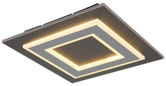DECKENLEUCHTE 24 W 32/32/5,5 cm - Anthrazit/Opal, Design, Kunststoff/Metall (32/32/5,5cm) - Novel