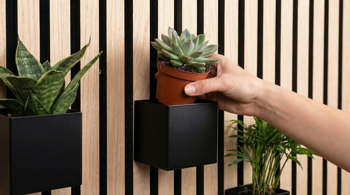 AKUSTIKPANEEL-ZUBEHÖR  - Schwarz, Basics, Metall (6,5/6,5/6,5cm)