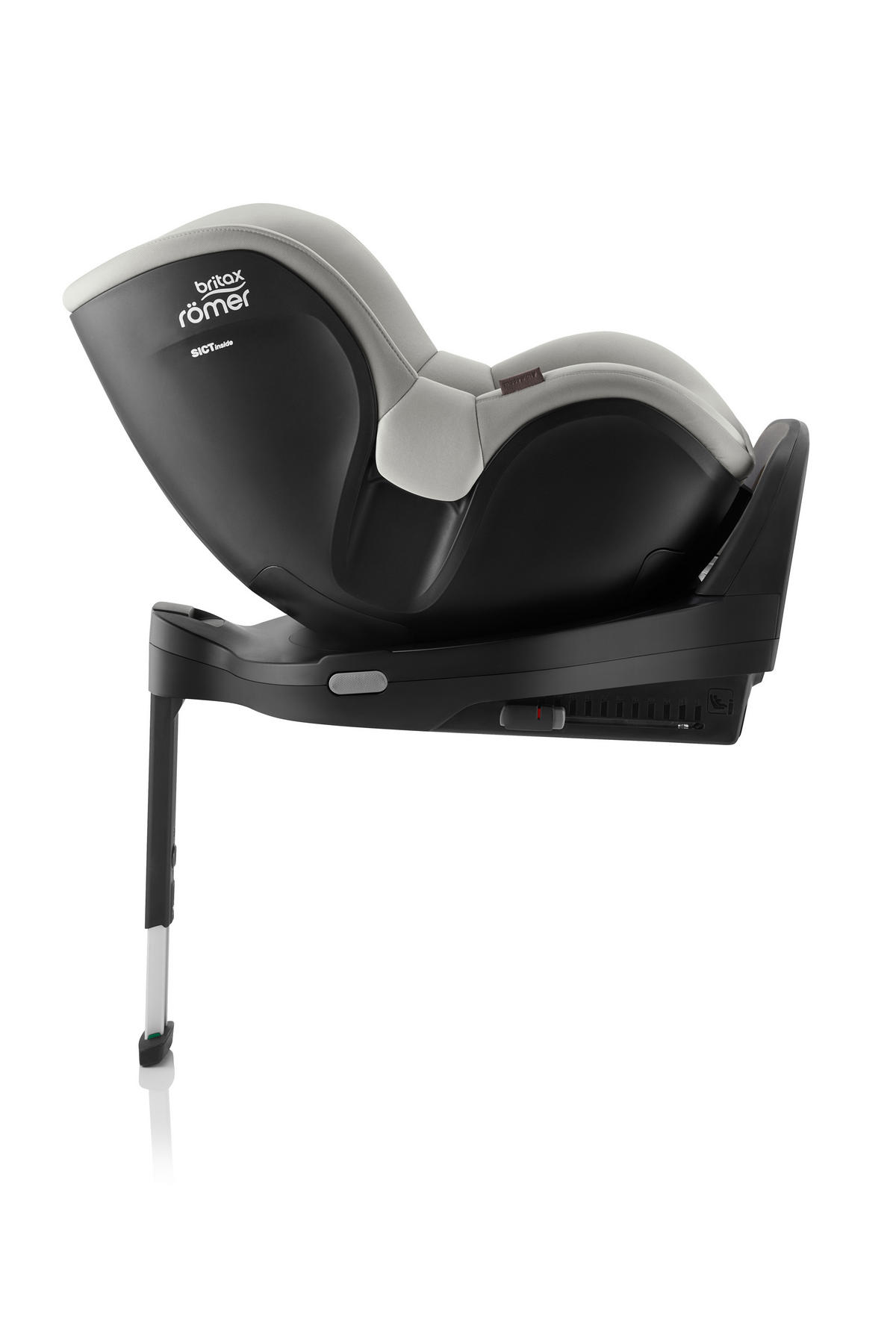 REBOARDER-KINDERSITZ Dualfix Pro M  - Greige/Hellgrau, Basics, Kunststoff/Textil (44/48/74cm) - Britax Römer