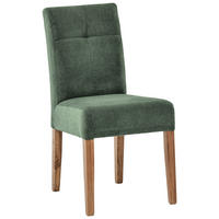 STUHL in Holz, Textil Grün, Eichefarben  - Eichefarben/Grün, KONVENTIONELL, Holz/Textil (47,5/91,5/63cm) - Cantus