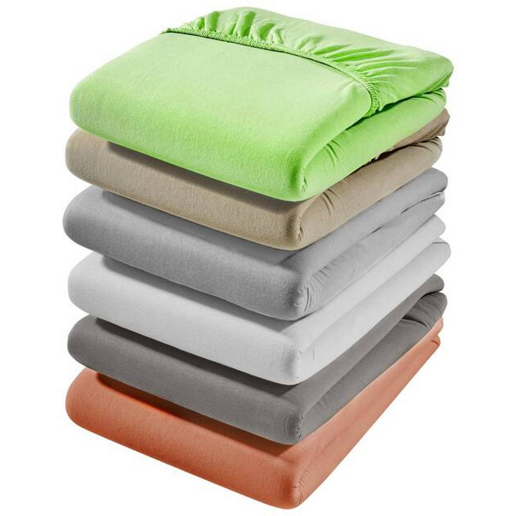 Thumbnail - Bio:Vio Spannbetttuch Florentano, Hellgrau, Textil, 150x200 cm, Textiles Vertrauen - Oeko-Tex®, bügelfrei, Schlaftextili...