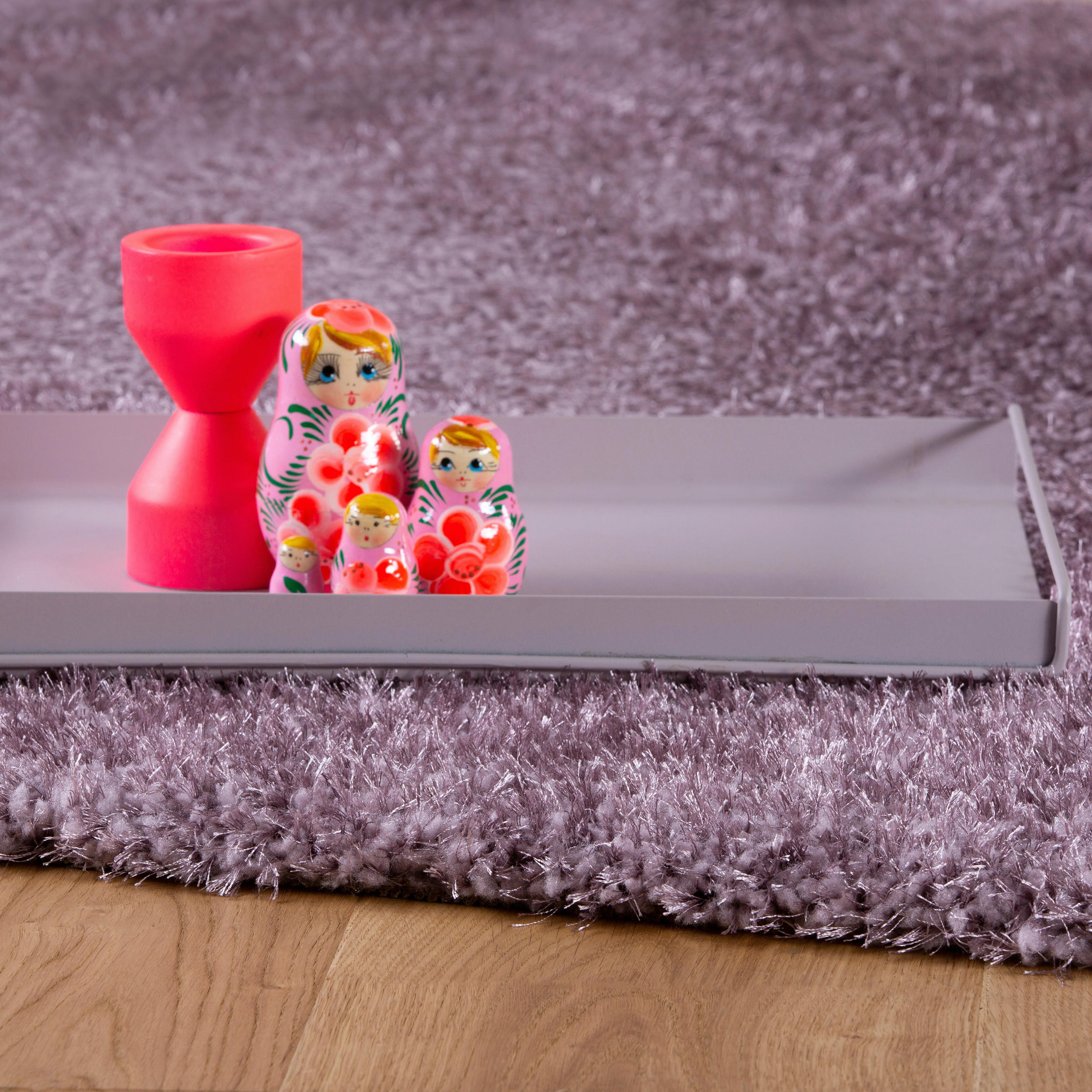 HOCHFLORTEPPICH 80/150 cm My Emilia  - Lila, Konventionell, Textil (80/150cm) - Novel