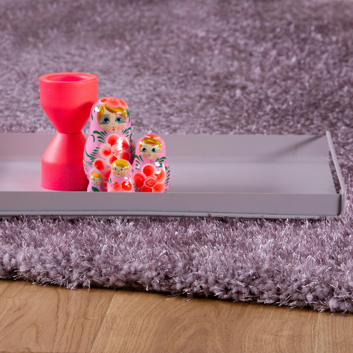 HOCHFLORTEPPICH 80/150 cm My Emilia  - Lila, Konventionell, Textil (80/150cm) - Novel