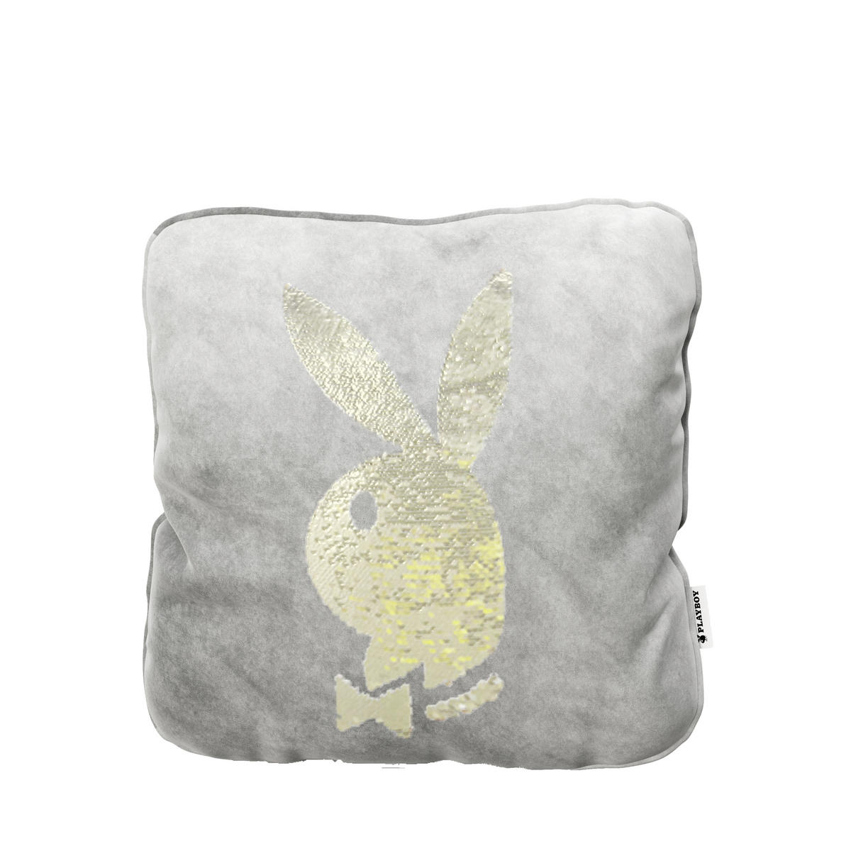 ZIERKISSEN PLAYBOY 40/40 cm  - Grau, Basics, Textil (40/40cm) - Playboy